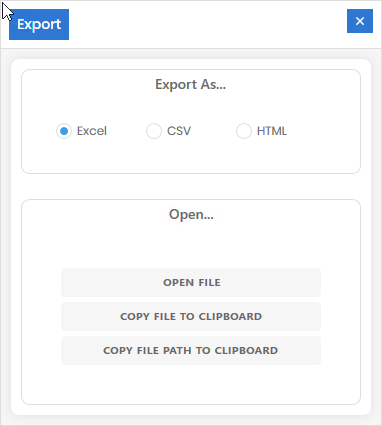 Exporting your Reports.