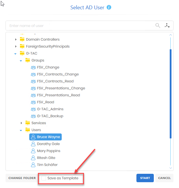 Save the current User Permissions Report as a template
